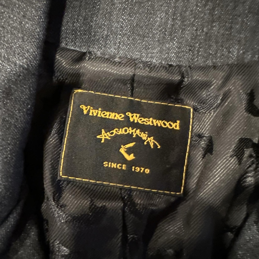Vivienne Westwood Blazer Womens 8 Blue Denim Single Breasted Tailored Jacket - Picture 11 of 11